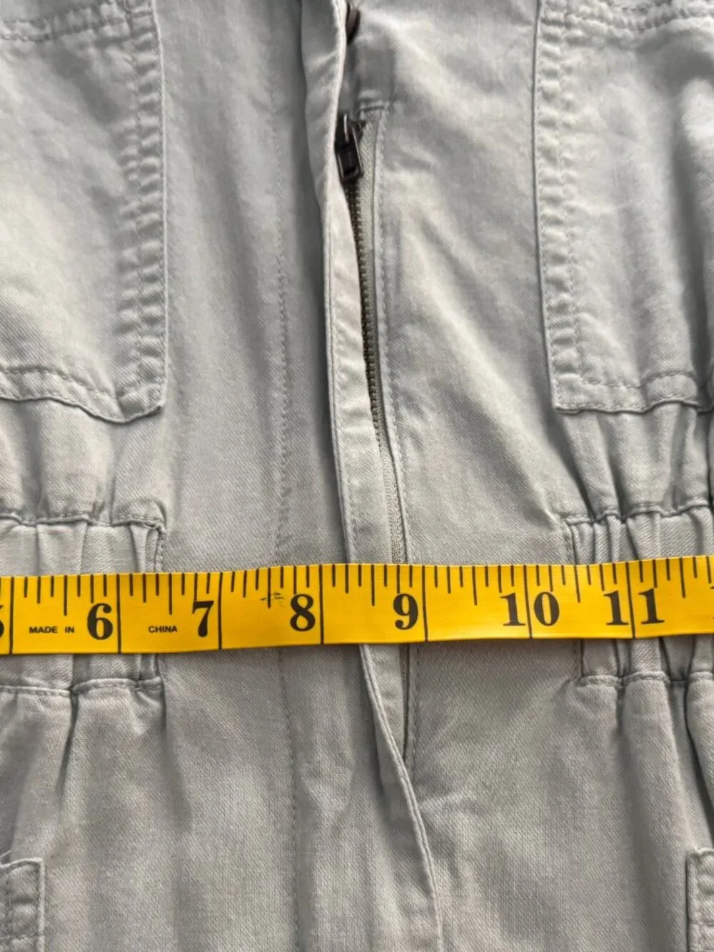 Universal Thread Women Short Sleeve Blue Baggy Cotton Blend Jumpsuit Size 12